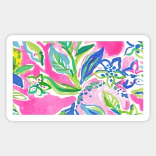 Bright Floral Print Magnet